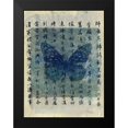 thumbnail image 2 of Ray, Elena 19x24 Black Modern Framed Museum Art Print Titled - Butterfly Calligraphy II, 2 of 5