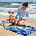thumbnail image 5 of Yibo Tie Dye Sunflower Beach Towel, Quick Dry Super Absorbent Sand Proof Beach Towels for Kids Adults, Pool Bath Towels for Beach Sports, 5 of 7
