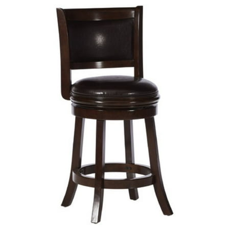Boraam Augusta 24 Swivel Counter Stool In Cuccino And Dark Brown Boraam Augusta 24 Swivel Counter Stool In Cuccino And Dark Brown