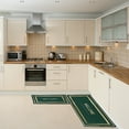 thumbnail image 5 of REGALWOVEN Set of 2 Kitchen Rugs Washable Floor Mat Set for Home, Green 20" x 32" + 20" x 63", 5 of 7