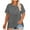 Gray, variant on Posijego Plus Size Tops for Women Short Sleeve Crew Neck Pleated Casual T-Shirts Loose Basic Tee Shirts S-5XL