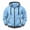 Sky Blue, variant on HOMADLES Men's Long Sleeve Hoodie Winter Thicken Full Zipper Hooded Sweatshirts Drawstring Solid Color Casual Jacket Sky Blue Size S