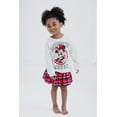 thumbnail image 3 of Disney Minnie Mouse Fleece Sweatshirt and Pleated Skirt Plaid Toddler to Big Kid, 3 of 5