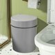 thumbnail image 4 of ¡Precios Locos!, Contenedor de basura de plástico con tapa a presión, blanco, beige, gris, cubo de basura de plástico, papelera para el hogar, la cocina, el baño, el garaje Akmoler, 4 of 9