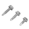 thumbnail image 1 of Tornillo de cabeza de arandela hexagonal, 150 piezas Tornillo autorroscante de acero inoxidable 304 Tornillo de acero inoxidable Rendimiento confiable, 1 of 8
