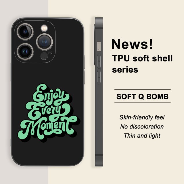 Manténgase protegido a la moda con esta funda de teléfono TPU creativa y a prueba de golpes para iPhone: ideal para personas que marcan tendencia