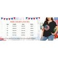 thumbnail image 3 of DEXIO Plus Size Women American Flag Shirt 4th of July Patriotic V Neck T Shirts American Flag Sunflower Graphic Tee Tops,5X, 3 of 6