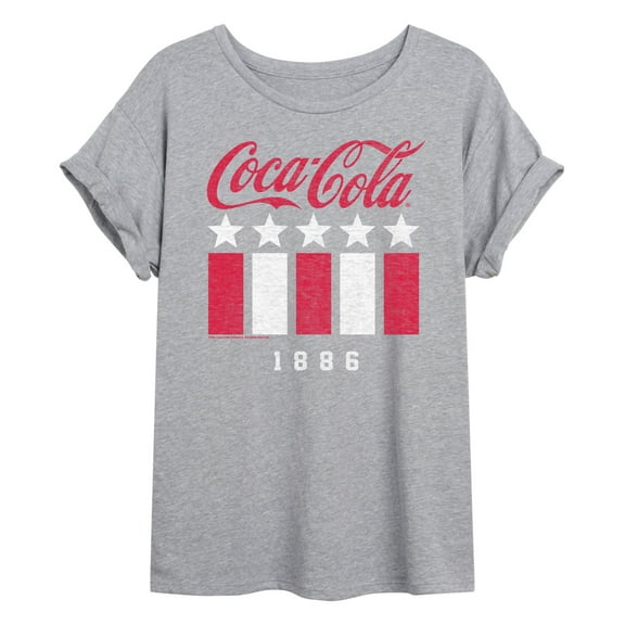 Coca-Cola - 1886 Stars Stripes - Juniors Ideal Flowy Muscle T-Shirt