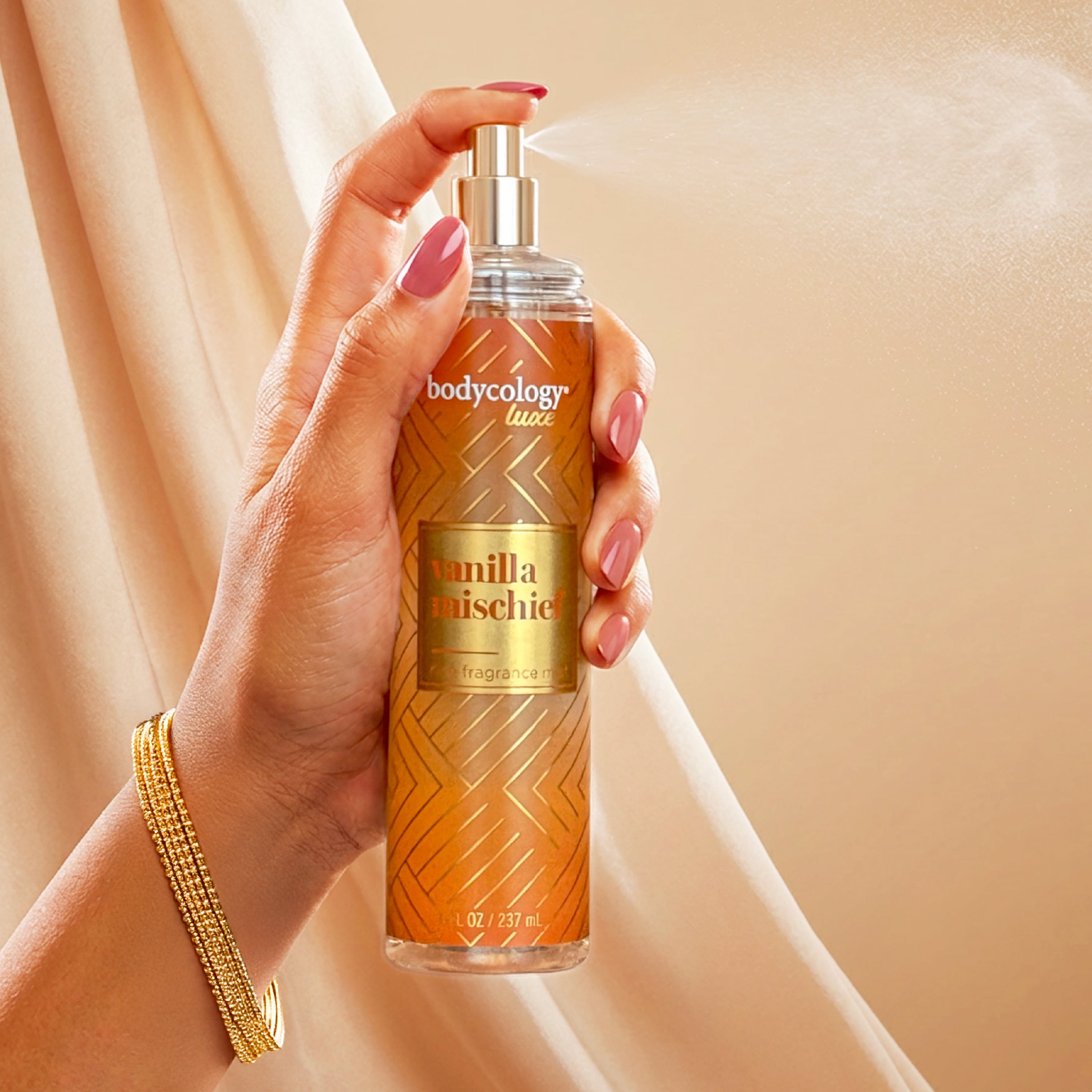 Bodycology Luxe Fragrance Body Mist, Vanilla Mischief, 8 fl oz