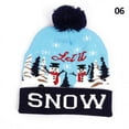thumbnail image 2 of Christmas Hats Santa Elk Knitted Beanie Hat With LED Light Up Gift For Kids, 2 of 6