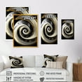 thumbnail image 4 of Designart Abstract Modern Swirl I Canvas Wall Art, 4 of 5
