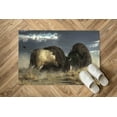 thumbnail image 5 of Animal Rugs, Bison Fight Rugs, American Buffalo Rugs, Indoor Rugs, Step Rugs, Farmhouse Rug, Salon Rugs, Popular Rugs, Bedroom Rug, Loft Rug, 1.7'x2.3' - 50x70 cm, 5 of 8