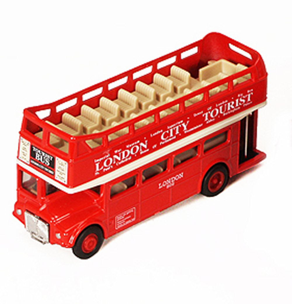 Welly Details about   London Double Decker Tourist Red Bus Open Top  Kids Toy Gift Age 3 