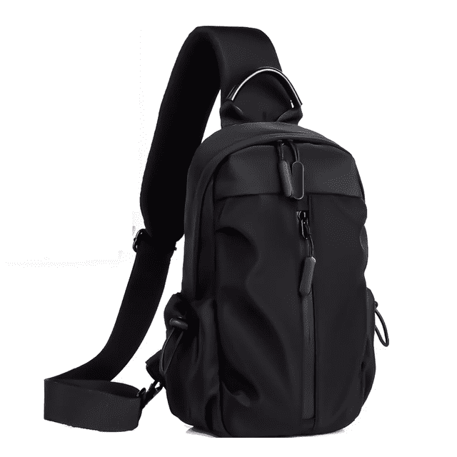 Bolso Cruzado Crossbody Y Mochila Para Hombre Con Usb Negro