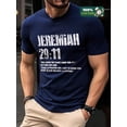 thumbnail image 2 of Whichone Men's 100% Cotton T-shirt Letter Print Stylish Daiyly Wear Sizes S-2XL, 2 of 2