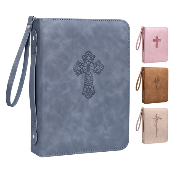 Bible Cover Case for Women Men - Elegant and Minimalist Bible Cover - Classic Bible Covers for Women Men - Vegan Leather Bible Case - Christian Gift