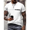 thumbnail image 2 of Men's Casual Athletic T-Shirt - Crew Neck, Short Sleeve with Bold "FACE THE FUTURE" Print, Lightweight & Breathable for Summer Sports and Casual Attire, Casual Sporty Tee, Comfy Tee, 2 of 6