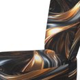thumbnail image 4 of Designart "Gold Grey Abstract modern Reflections" Chaise d'Appoint Moderne Rembourrée - Fauteuil Moderne pour Salon, 4 of 7