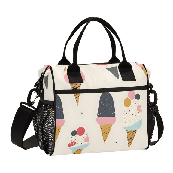 Ice Creams Cooler Bag Lunch Bag Soft Cooler Cooling Tote Insulated Lunch Box for Adult Men Women