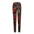 thumbnail image 4 of frariair Pants for Women Trendy Ladies' Slim Fit Floral Slimming Printed Bottom Red, 4 of 4