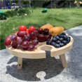 thumbnail image 3 of Greeniant de picnic portátil plegable de con soporte de vidrio Fácil de almacenar para Garden Beach Travel Kits de desorden para acampar Greeniant OD013910-00, 3 of 6