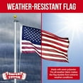 thumbnail image 5 of Super Tough 4Ft x 6Ft American Flag - Heavy Duty Polyester USA Flag with Embroidered Stars and Sewn Stripes Suitable for All Weather - Red/White/Blue, 5 of 6
