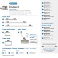 thumbnail image 6 of Amerock Esquire Polished Nickel/Stainless Steel 9 inch (229mm) Towel Bar, 6 of 7