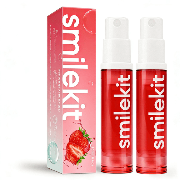 2 Pack Sugar-Free Oral Mouth Spray, Long-Lasting Fresh Breath, 10ml Portable Travel Size, Moisturizing & Gentle Formula (Strawberry Flavor)