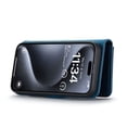 thumbnail image 4 of for iPhone 16 Plus Case, PU Leather Detachable Vintage Wallet Flip Magnetic Clousure Drop Protective Slim Phone Case Cover for iPhone 16 Plus with Card Holder - Blue, 4 of 7