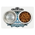 thumbnail image 1 of Hamsa Pet Mat for Food and Water, Evil Eye Inside the Esoteric Protection, Non-Slip Rubber Mat for Dogs and Cats, 18" X 12", by Ambesonne, 1 of 2