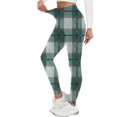 thumbnail image 2 of gbyLJF Women's Yoga Pants Plaid Printed High Waisted Tight Pants Stretchy Butt Lifting Leggings for Women, 2 of 7