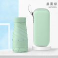thumbnail image 1 of Mini Flat 60% Color Handle Black Sun Umbrella Ladies Small Portable Bag Sun Umbrella Printable, 1 of 7