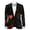 Blazer 26#Black, variant on Valentine's Day Mens Suit Jacket Printed Jacket for Fashion Dinner Comfort Loose Fit Sport Coat Daily Formal Outdoor Activities