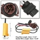 thumbnail image 2 of piezas Kit de resistencia LED 3157 3047 3057 3155 3457 3157B T25 Flash/Código de error Cancelador de carga Luz de señal de giro antiparpadeo Hyper Decoder para bombillas de luz trasera de freno 50W 8ohm Unique Bargains resistencias de balasto automotriz, 2 of 6
