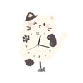 thumbnail image 3 of Reloj de pared con motivo de gato, silencioso, bonito, para escuela, hogar, cocina, hotel, oficina, sala de estar, dormitorio, reloj decorativo con nú, 3 of 8