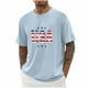 thumbnail image 1 of Tops para hombre, blusas y camisas de cuello redondo y manga corta para hombre, blusas casuales de moda con cuello redondo y manga corta para hombre, blusas de poliéster para hombre, 1 of 4