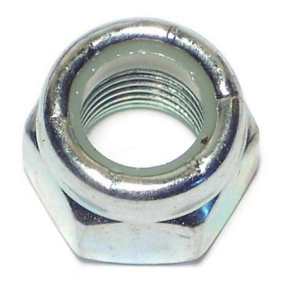 3/8"-24 Zinc Plated Grade 2 Steel Fine Thread Nylon Insert Lock Nuts LNS-320