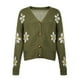 thumbnail image 4 of Puntoco Blusa de manga larga con cuello en V y estampado casual para mujer Puntoco Puntoco-1, 4 of 6