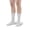 White, variant on Ames Walker AW Style 195 E-Z Walker Sport 8-15 mmHg Mild Compression Crew Socks Navy Medium