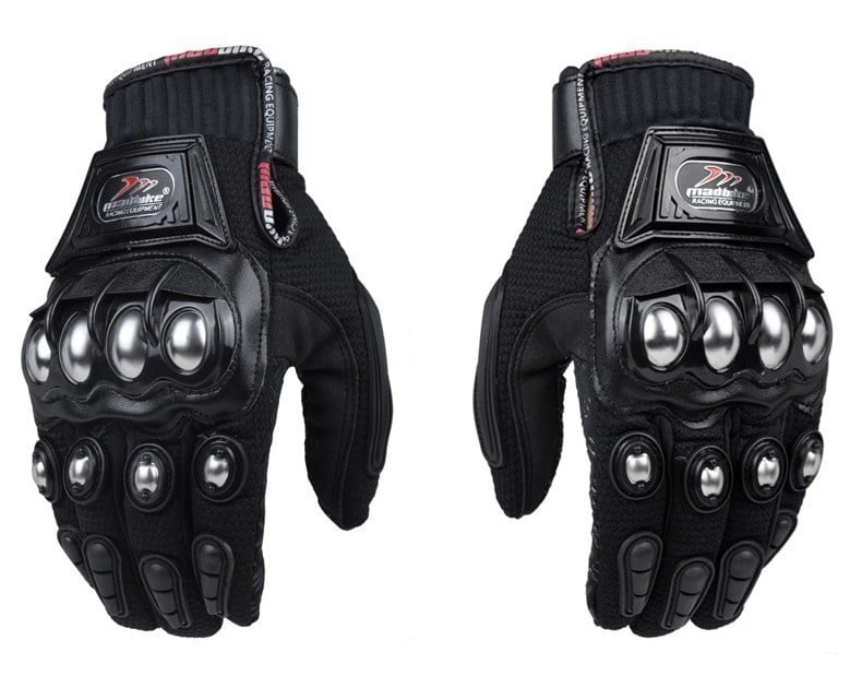 MADBIKE Stainless Steel Motorcycle Gloves Black Blue Motocross Gloves Guanti Guantes Luvas Para Moto - Walmart.com