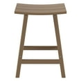 thumbnail image 5 of WestinTrends Outdoor Patio Counter Height Bar Stools Bistro Bar Table Set, Weathered Wood, 5 of 9