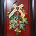 thumbnail image 4 of Artificial Christmas Branch Red Bery Spray Snow with for Home Decor, 4 of 9
