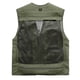 thumbnail image 5 of Chaleco de malla para hombre, chaquetas con bolsillos, cuello en V, sin mangas, para trabajo al aire libre, 5 of 8