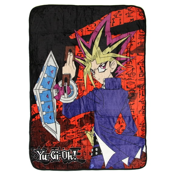 Yu-Gi-Oh! Trading Card Game Yugi Mutou Soft Plush Fleece Throw Blanket 45" x 60"