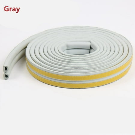 

5M Door Window Foam Seal Strip Self Adhesive Rubber Draught Excluder Soundproofing Collision Avoidance Strip Tape