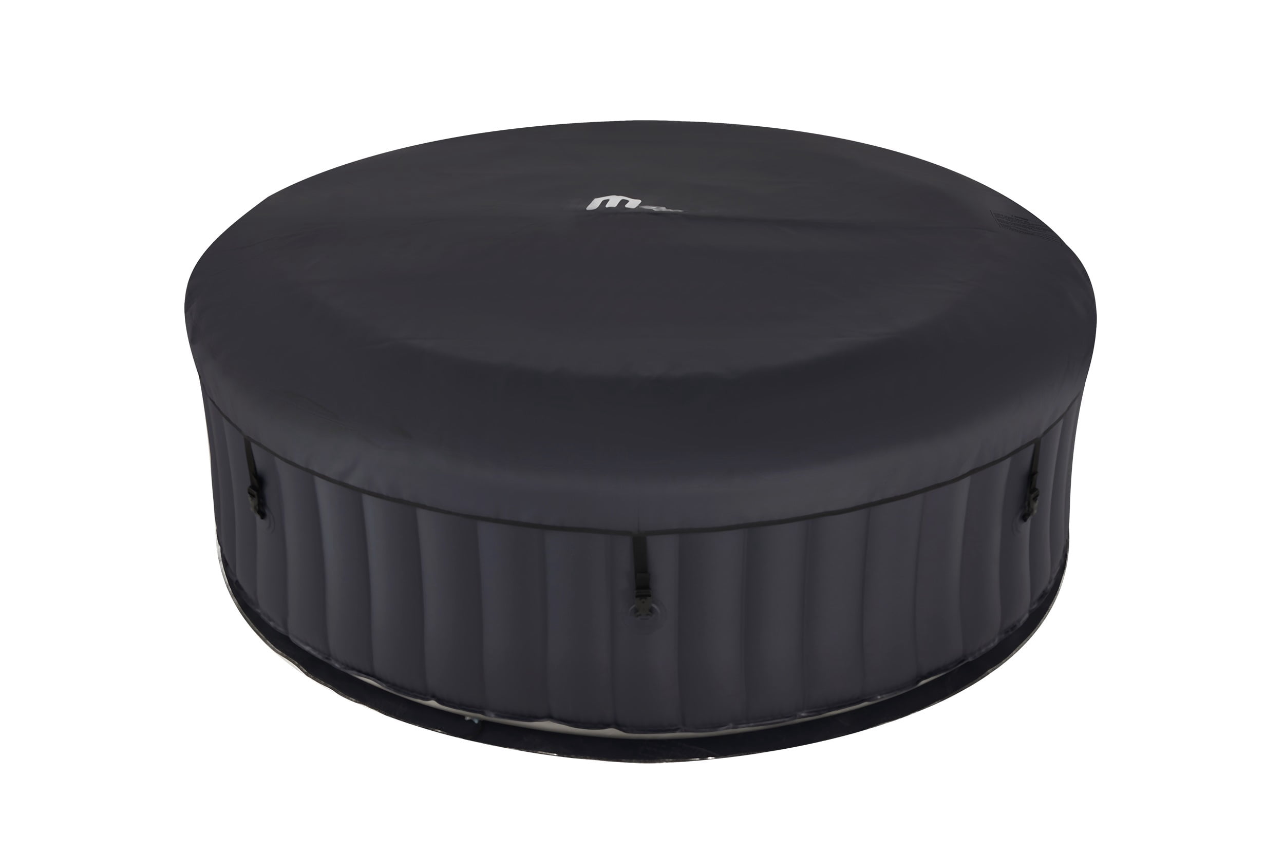 M SPA Urban Series Aurora Round Inflatable Hot Tub Spa with Bubble Massaging and Sanitizer Lighting for 4+2 Person