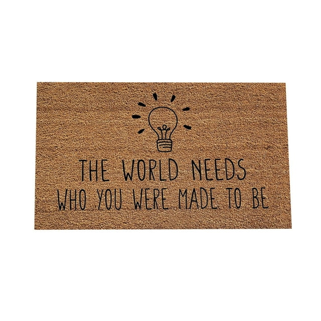 VogueV Classroom-Themed Doormat - Anti-Fatigue School Decor Entry Rug F