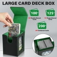 thumbnail image 3 of Caja de cubierta Jaffzora para MTG Commander, magnética, negra y verde, 3 of 7