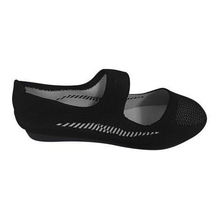 

TUOBARR Alosed Toes Sandals Women s Comfortable Casual Mesh Wedges Round Toes Breathable Single Shoes Black