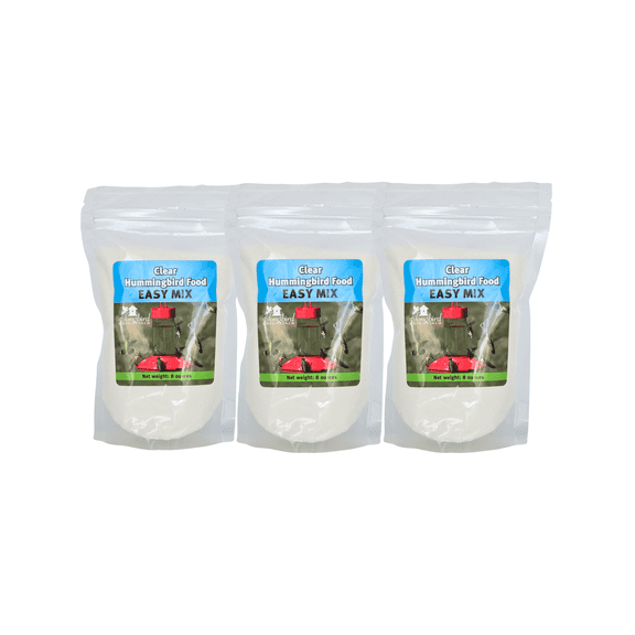 Songbird Essentials Clear Hummingbird Nectar for Hummingbird Feeders 8 oz 3 Pack